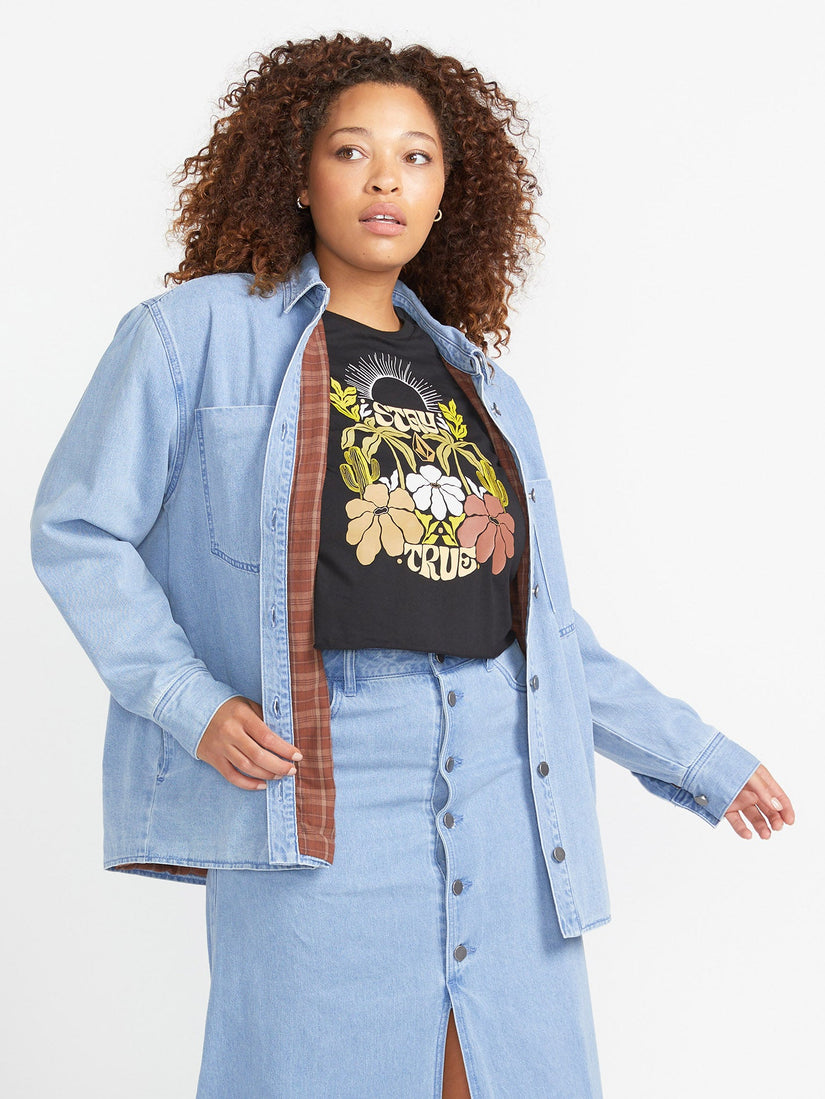 Chaqueta Chill Trap Shacket - China Blue