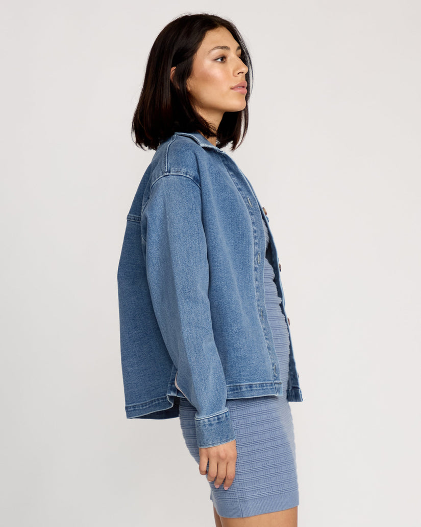 Stoned Boyfriend Jacket - Deep River Blues