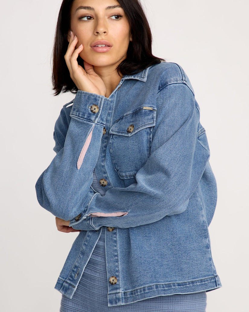 Stoned Boyfriend Jacket - Deep River Blues