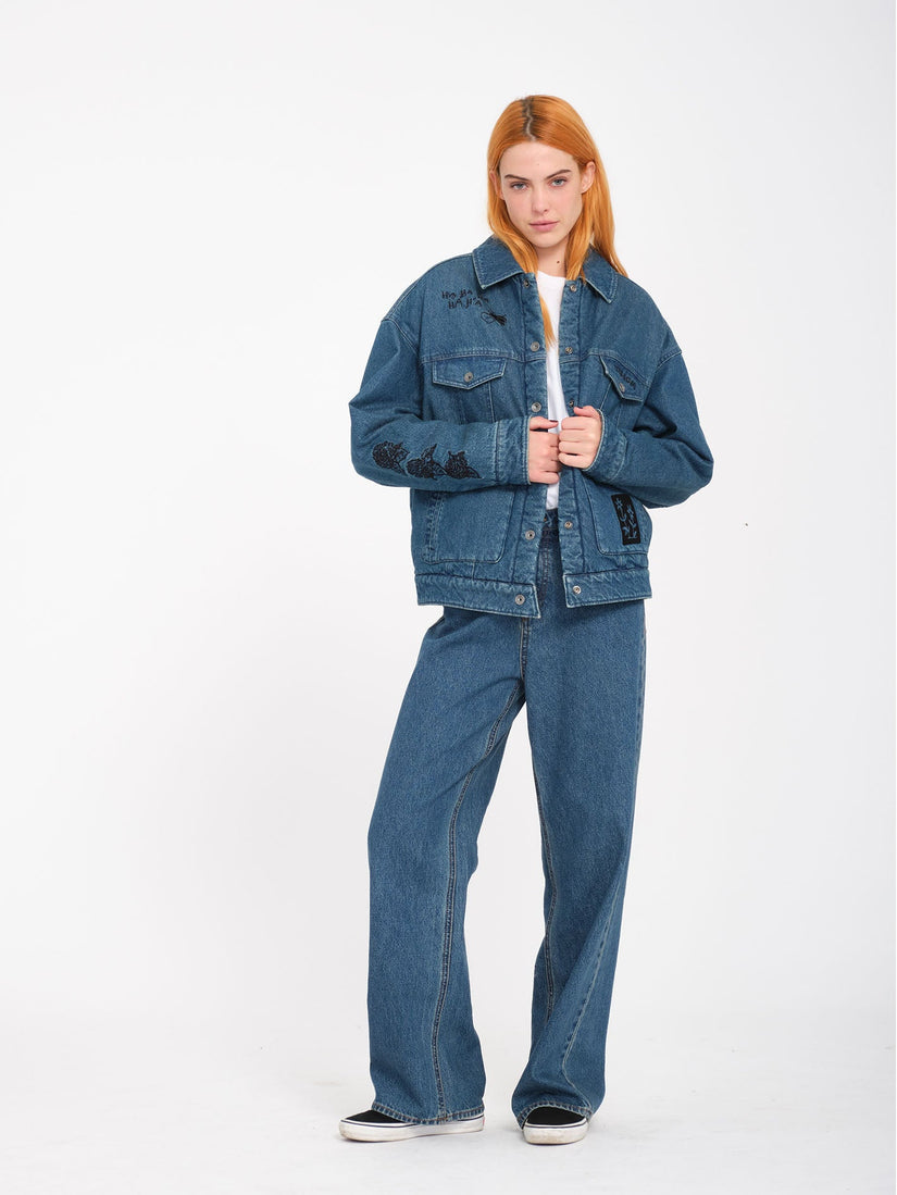 Chaqueta Keutchi Denim - Vintage Marbled Indigo