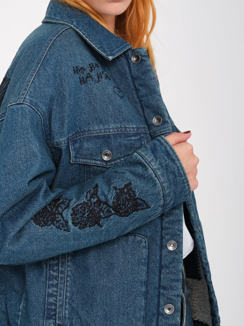 Chaqueta Keutchi Denim - Vintage Marbled Indigo