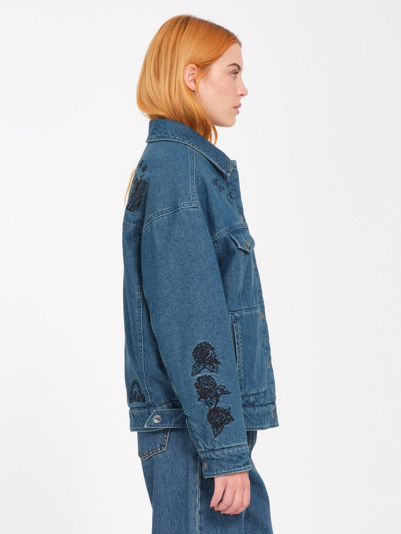 Chaqueta Keutchi Denim - Vintage Marbled Indigo