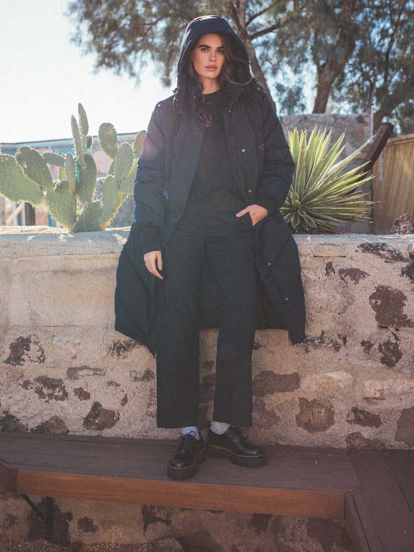Abrigo Alldaylong Puff - Black