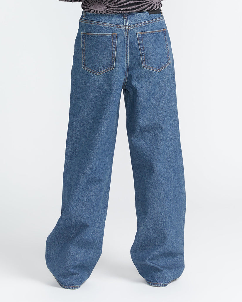 Stoned High Rise Jeans - Indigo Ridge Wash
