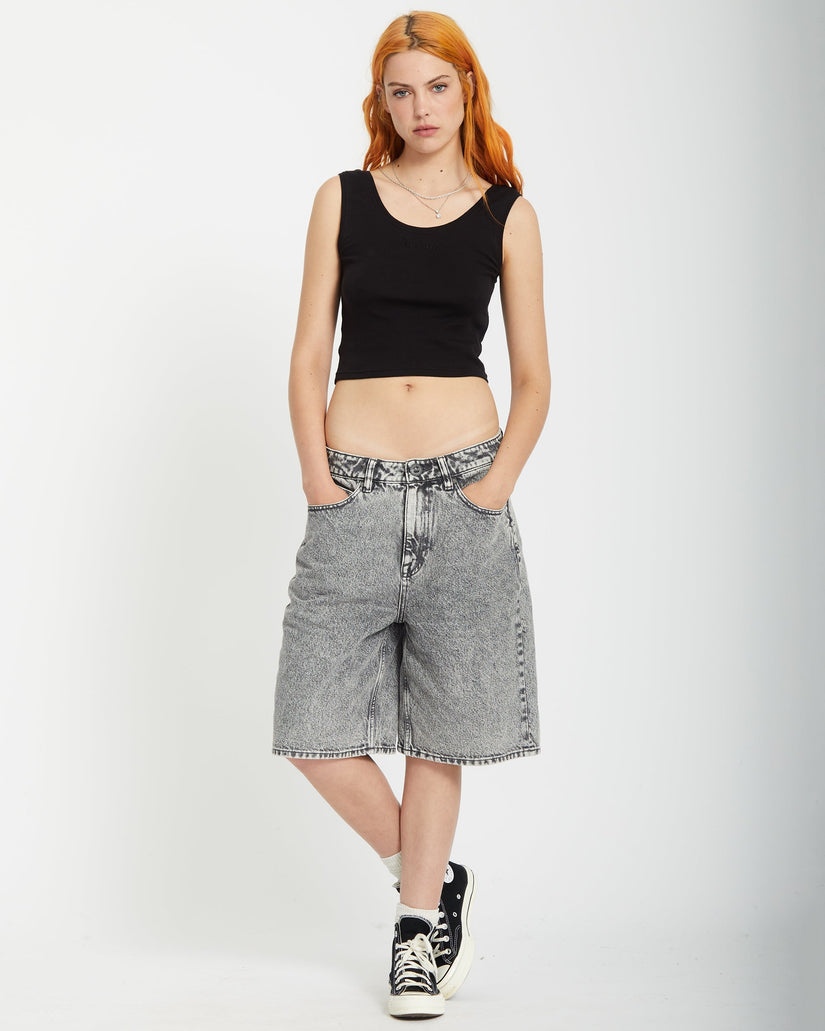 Pantalón corto vaquero Beeggy - GREY VINTAGE