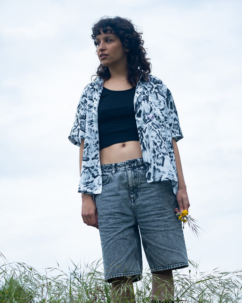 Pantalón corto vaquero Beeggy - GREY VINTAGE