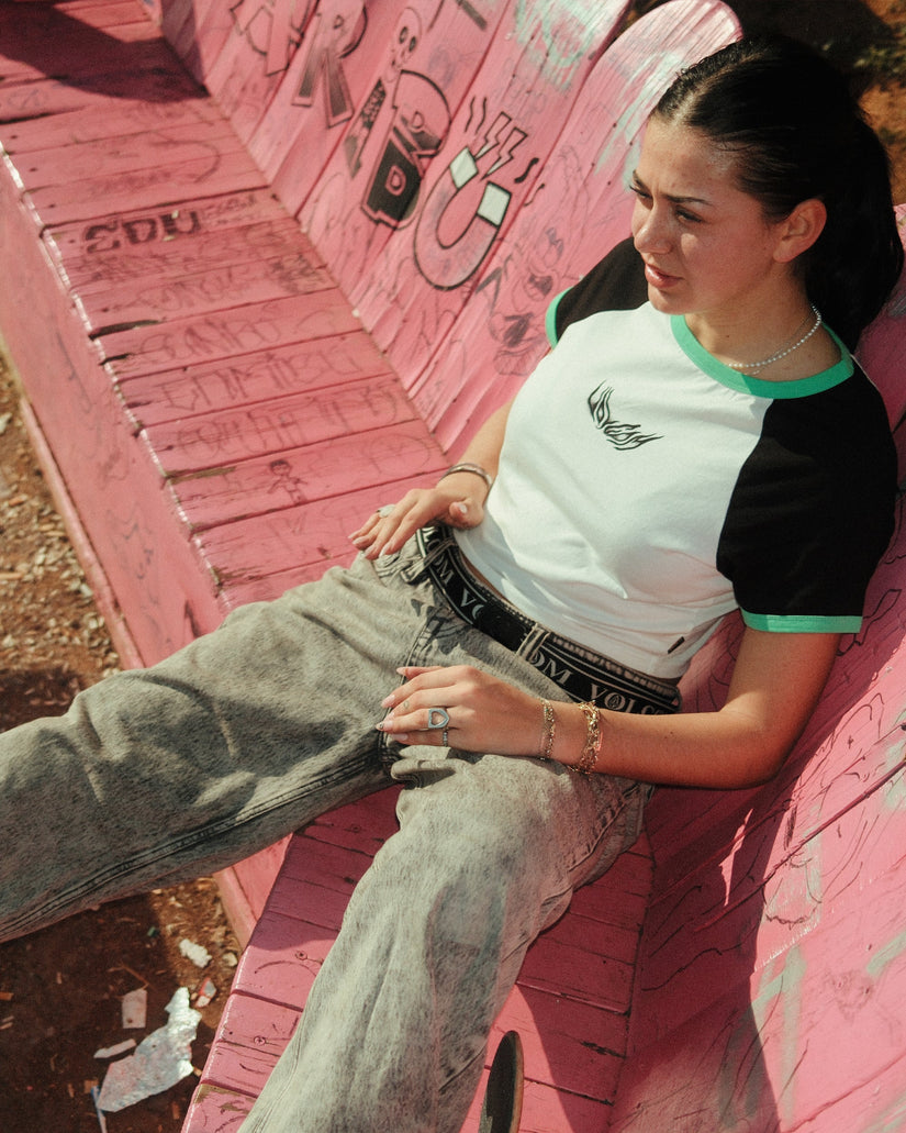 Camiseta Alix 2 - BLACK WHITE