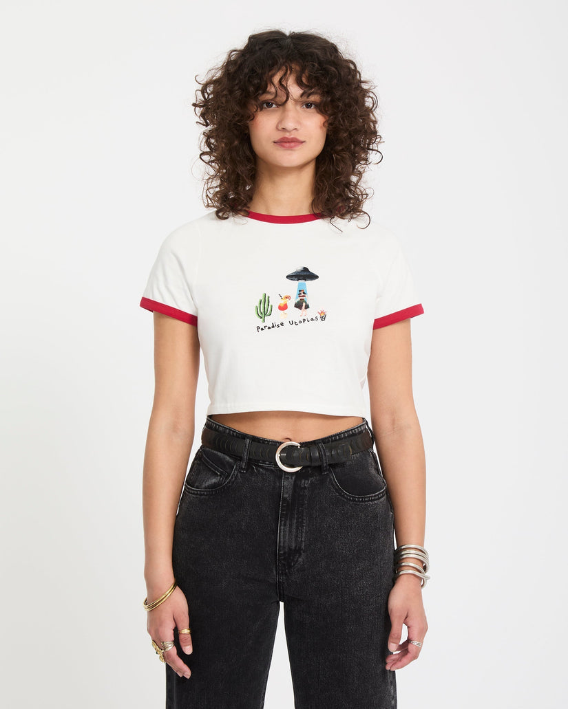 Mickey Mason crop top - Off White