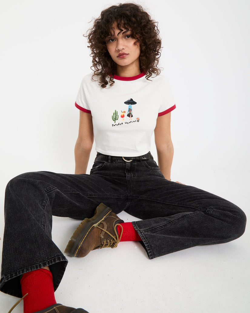 Mickey Mason crop top - Off White
