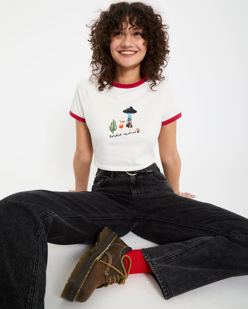 Mickey Mason crop top - Off White