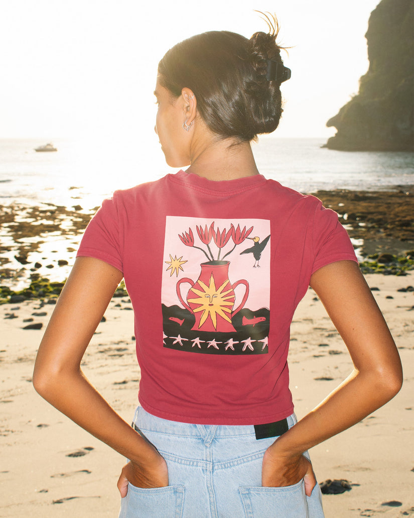Moove On T-Shirt - Deep Red