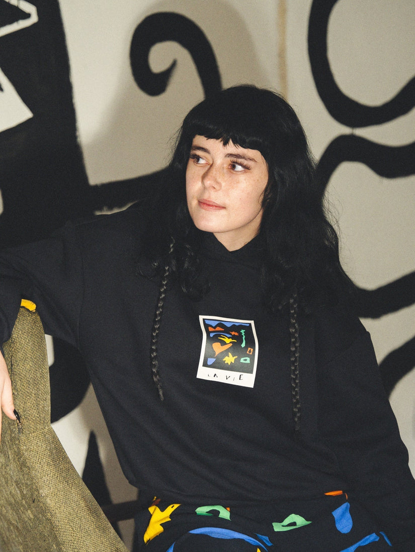 Sudadera con capucha Arthur Longo - BLACK