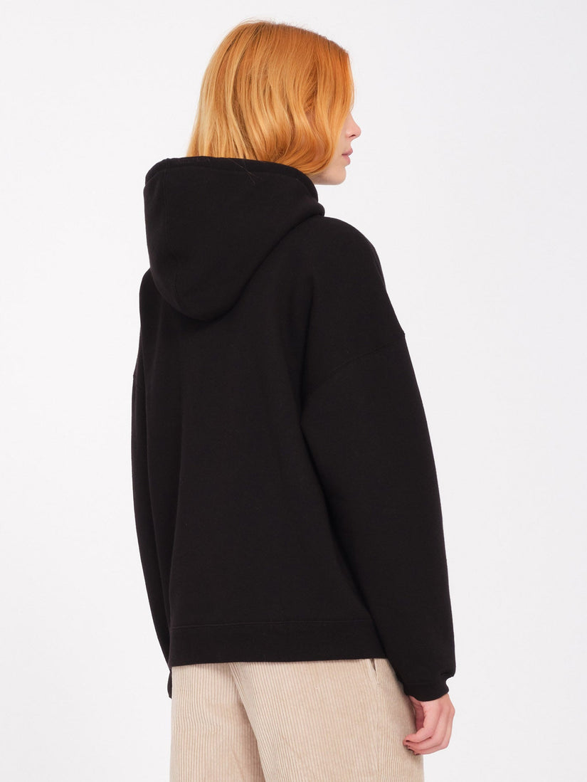 Sudadera con Capucha Stone Heart Up - Black