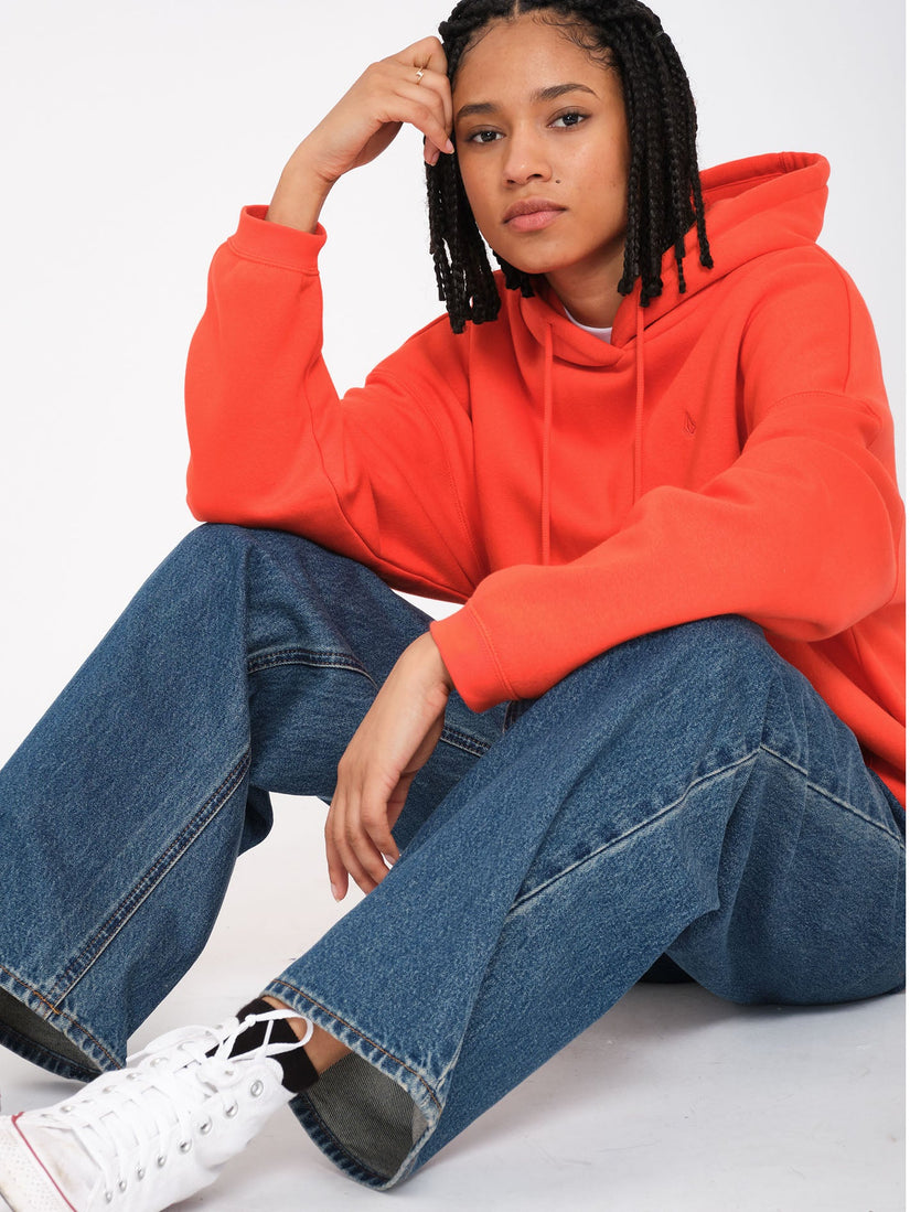 Sudadera con Capucha Stone Heart Up - Bright Red