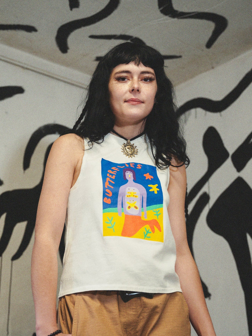 Camiseta sin mangas Arthur Longo - STAR WHITE