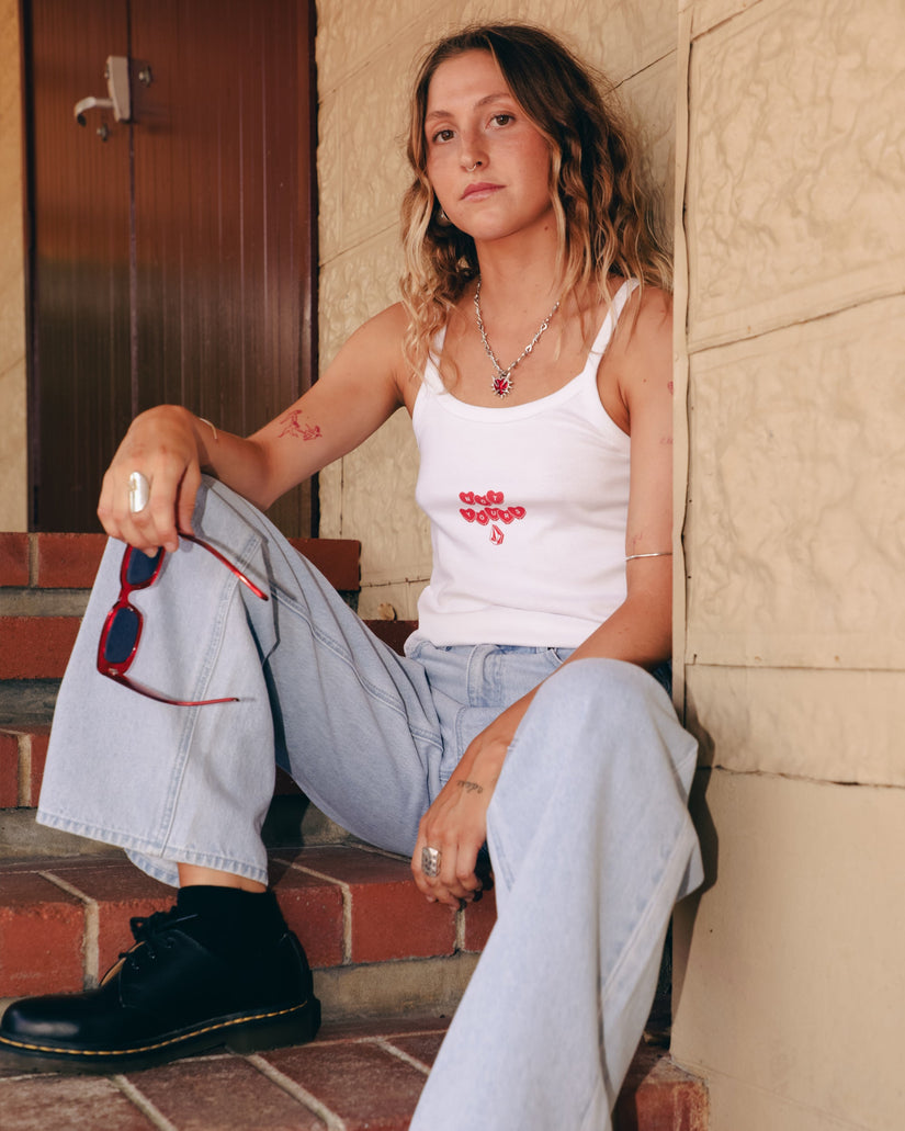 Trippin Tank Top - White