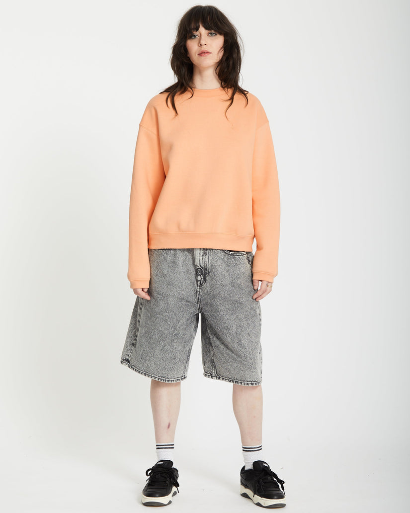 Stone Heart Up Sweatshirt - PALE PEACH