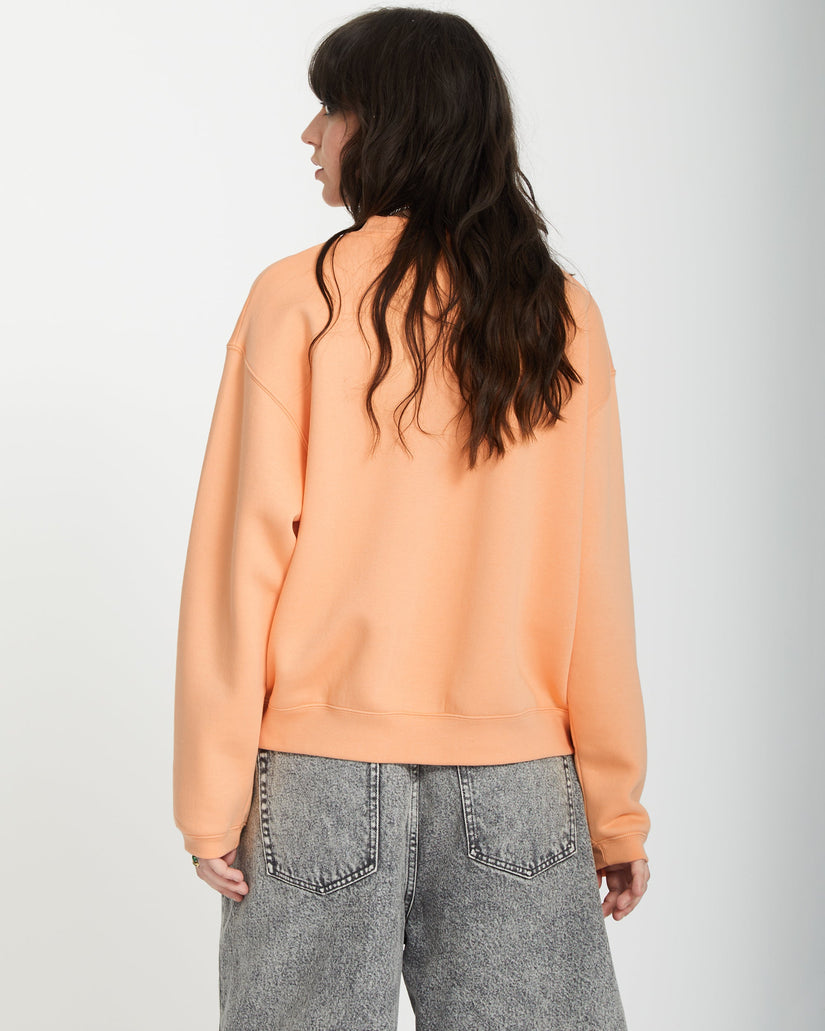 Stone Heart Up Sweatshirt - PALE PEACH