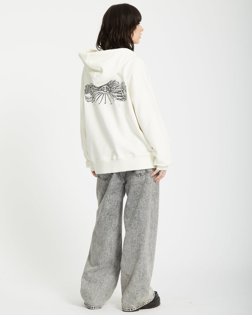 Alix Zip-up Hoodie - STAR WHITE