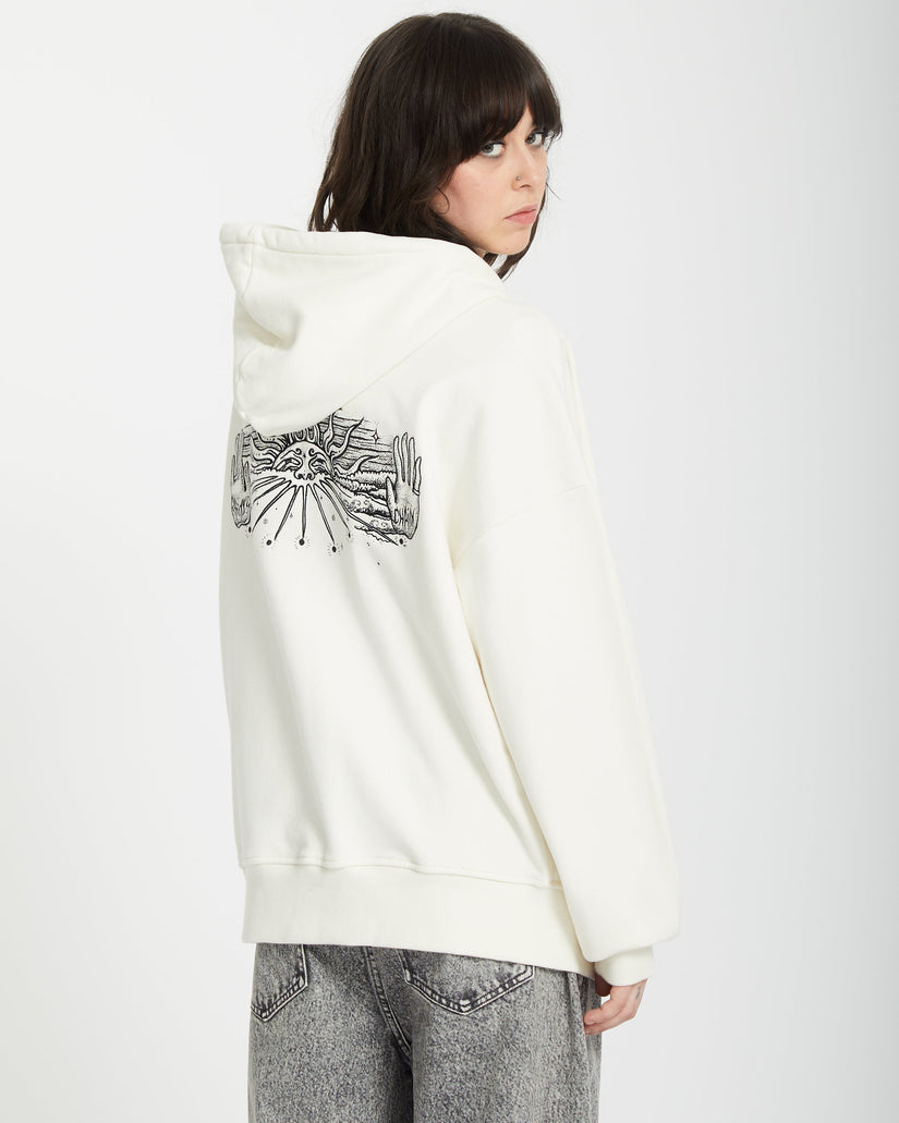Alix Zip-up Hoodie - STAR WHITE