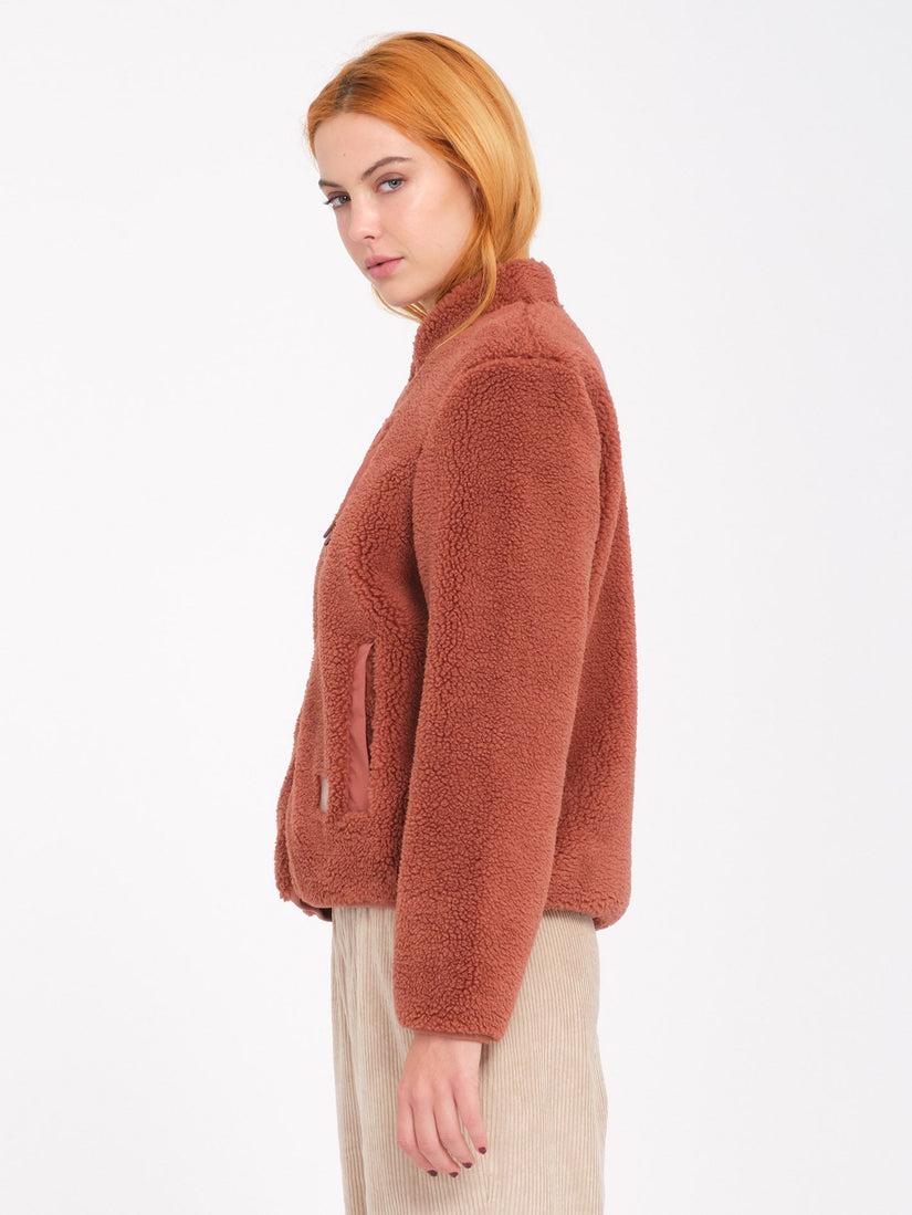 Sudadera Wuzer Fuzzar Sherpa - Chestnut Brown