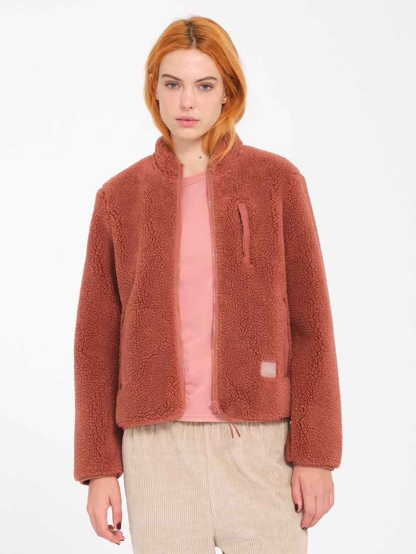 Sudadera Wuzer Fuzzar Sherpa - Chestnut Brown