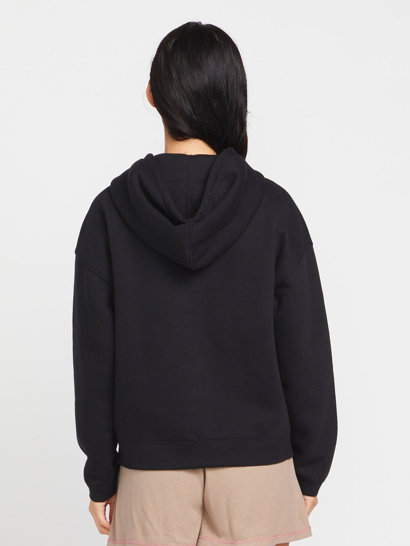 Sudadera con Capucha Stone Heart Up Zip - Black
