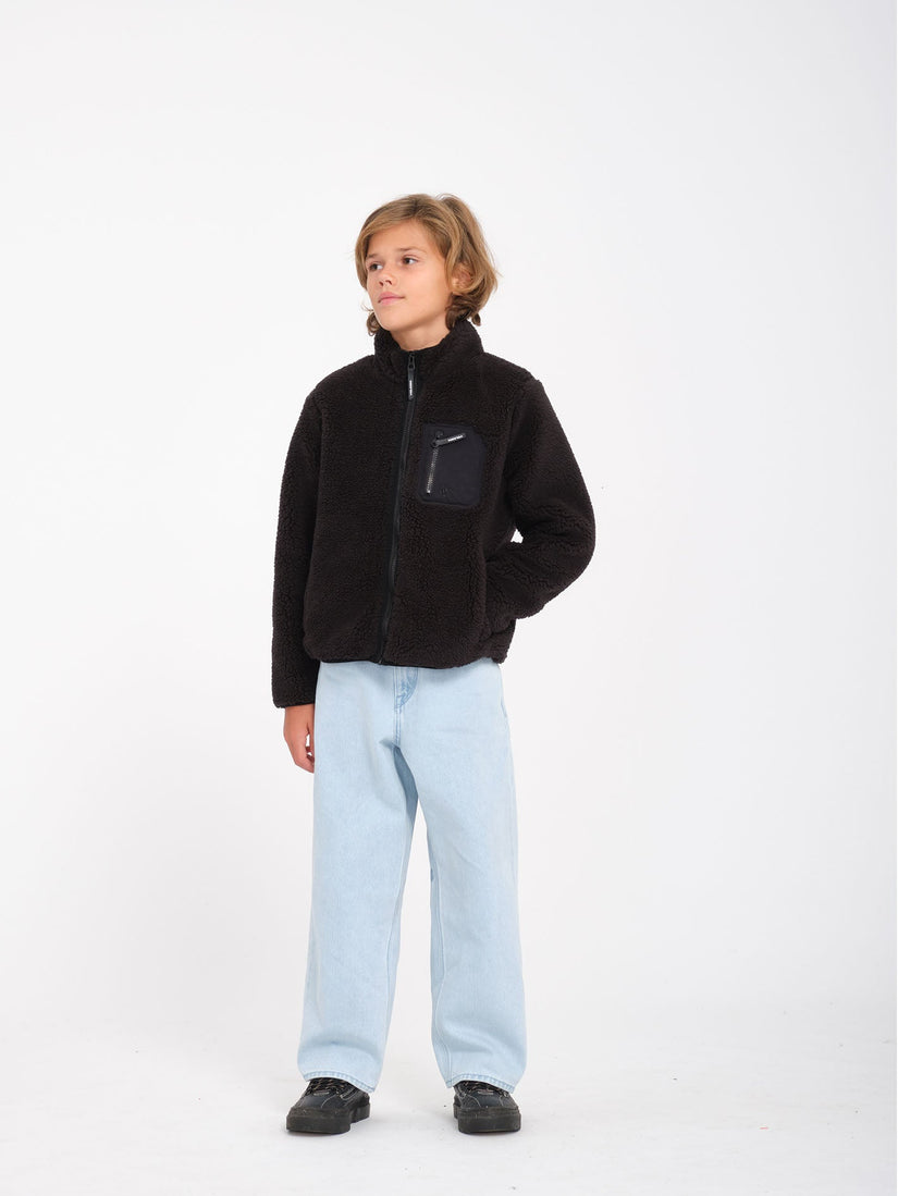 Sudadera Muzzer Fuzzar Zip - Black - (NIÑOS)