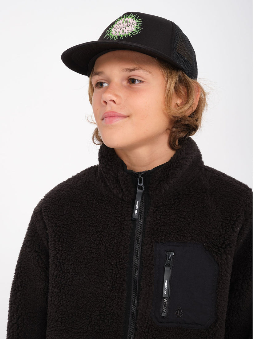 Sudadera Muzzer Fuzzar Zip - Black - (NIÑOS)