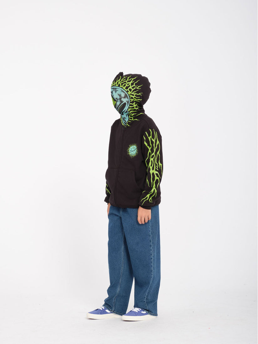 Sudadera con Capucha Alien Full Zip Hoodie - Black - (NIÑOS)