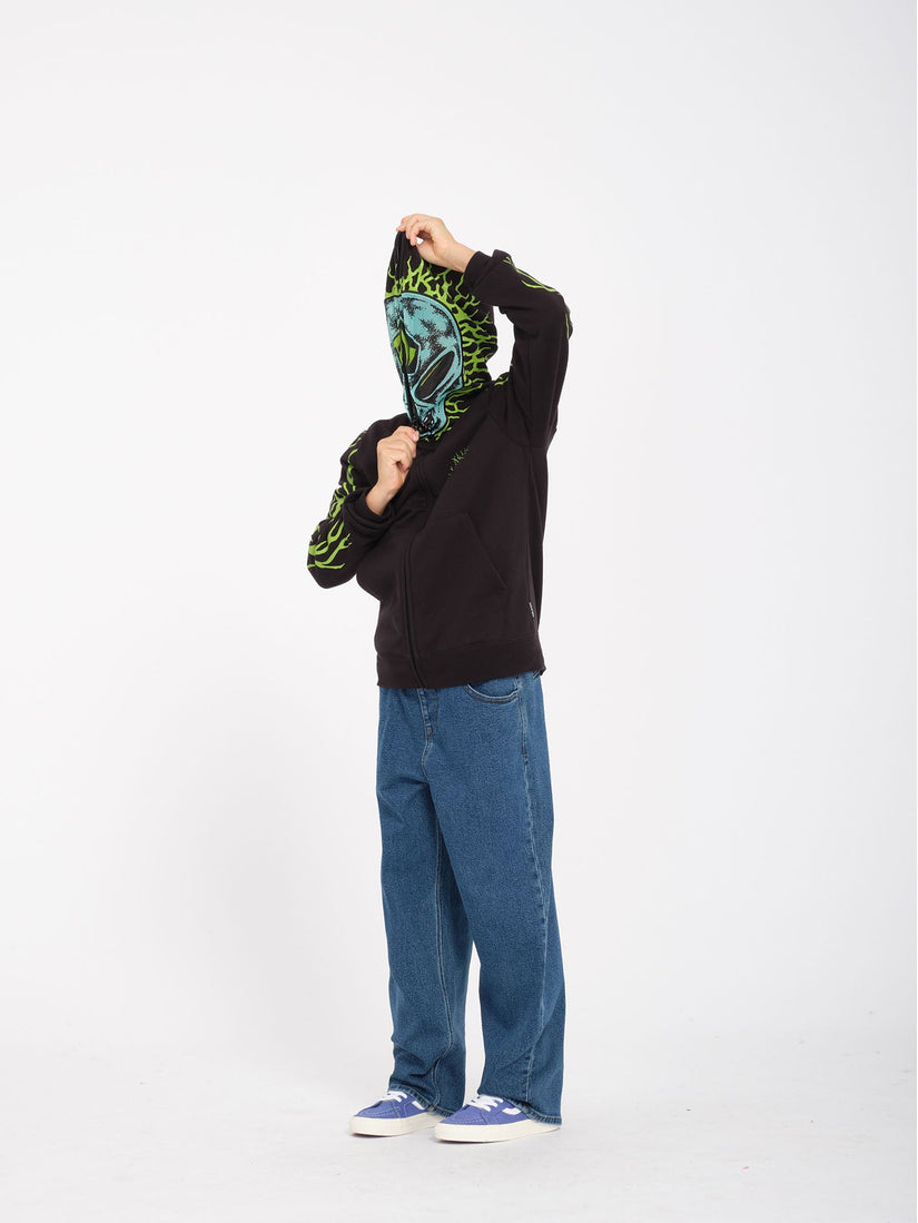 Sudadera con Capucha Alien Full Zip Hoodie - Black - (NIÑOS)
