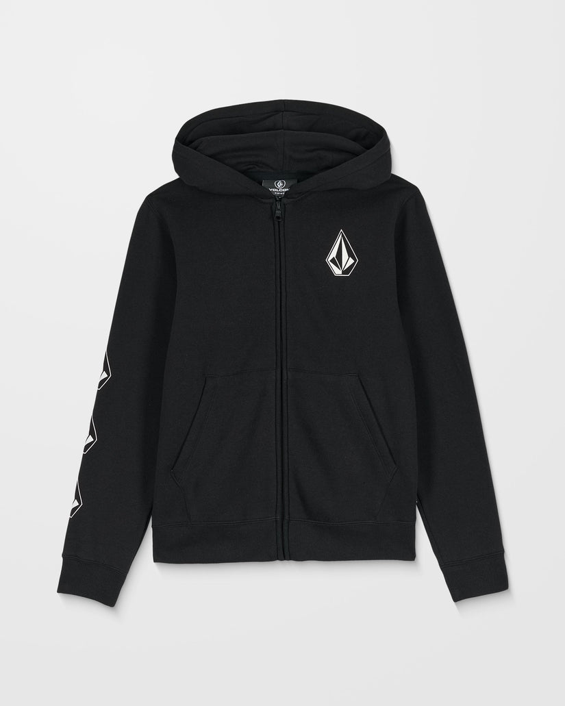 Iconic Stone Gid Zip Up Hoodie - Black - (KIDS)