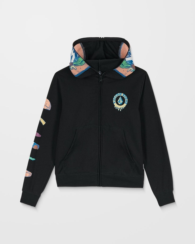 Burgstone Full Zip Up Hoodie - Black - (KIDS)