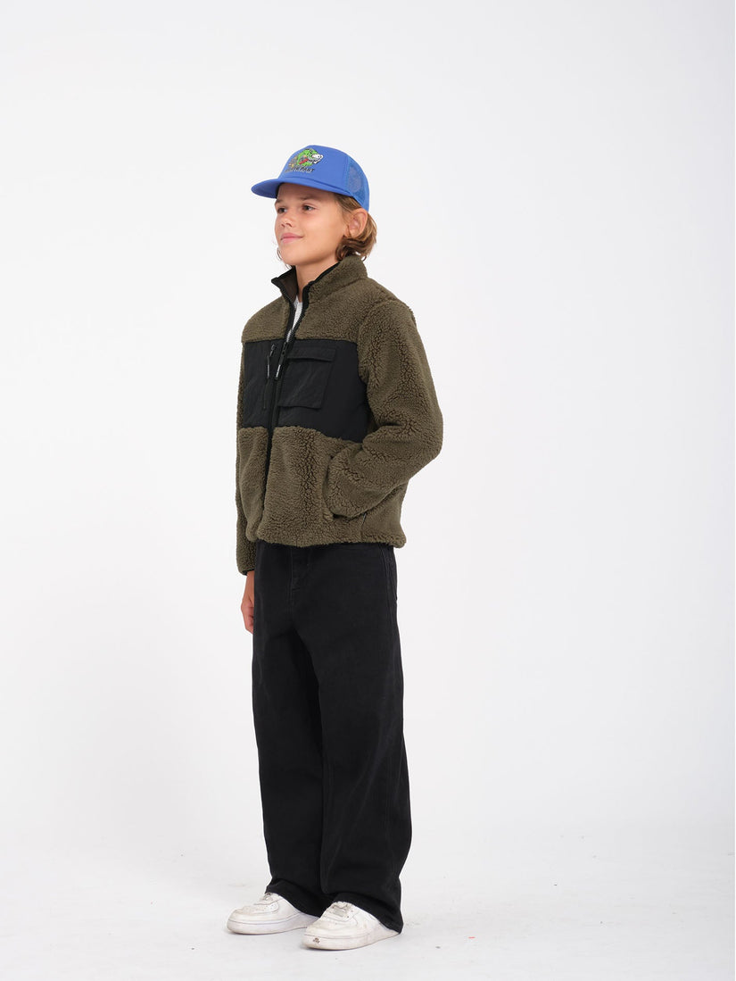 Sudadera Storm Stone Zip Sherpa - Wintermoss - (NIÑOS)