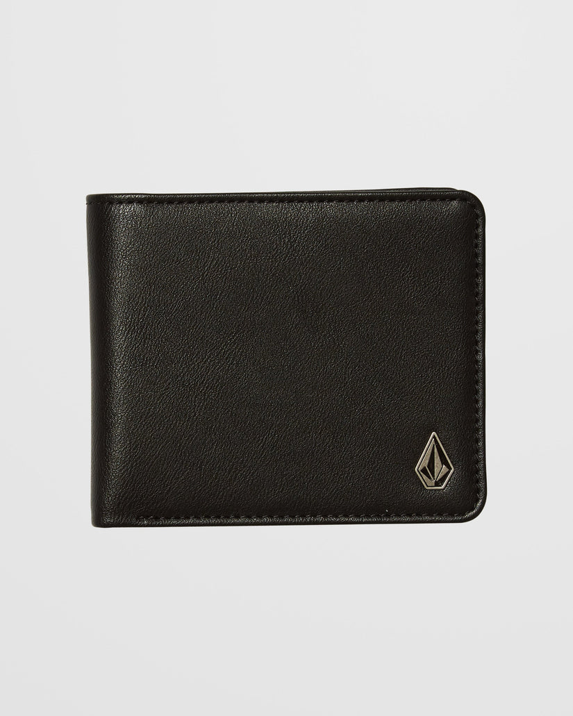 Cartera grande Slim Stone - Black