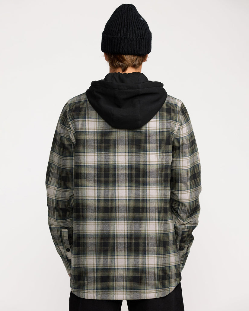 Chaqueta de franela Insulated Kenson - Black Green