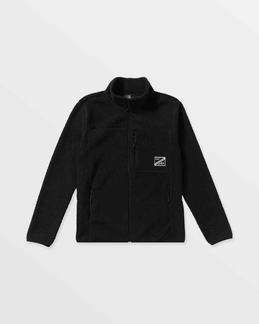 Chaqueta Sherpa con cremallera Nelson - Black