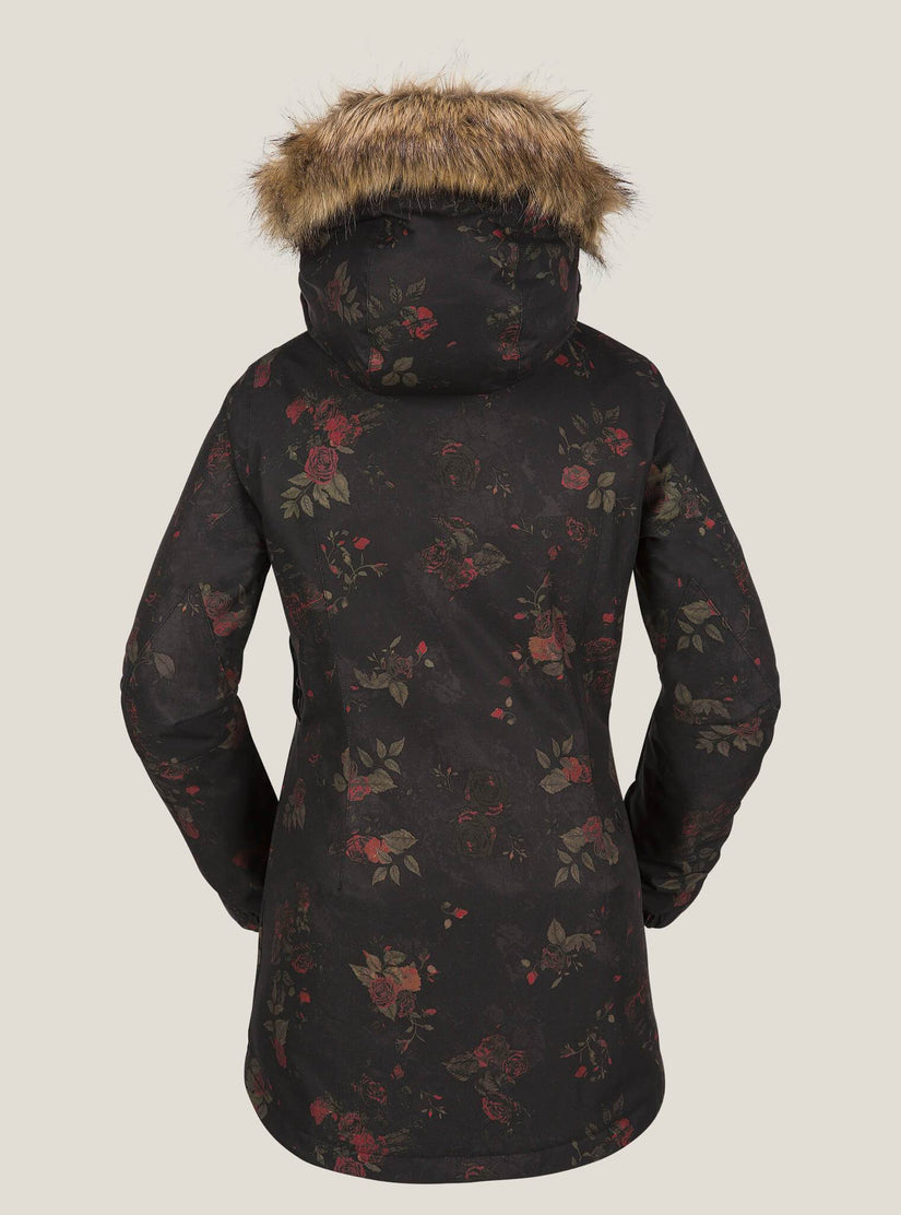 Mission Insulated Jacket - Black Floral Print