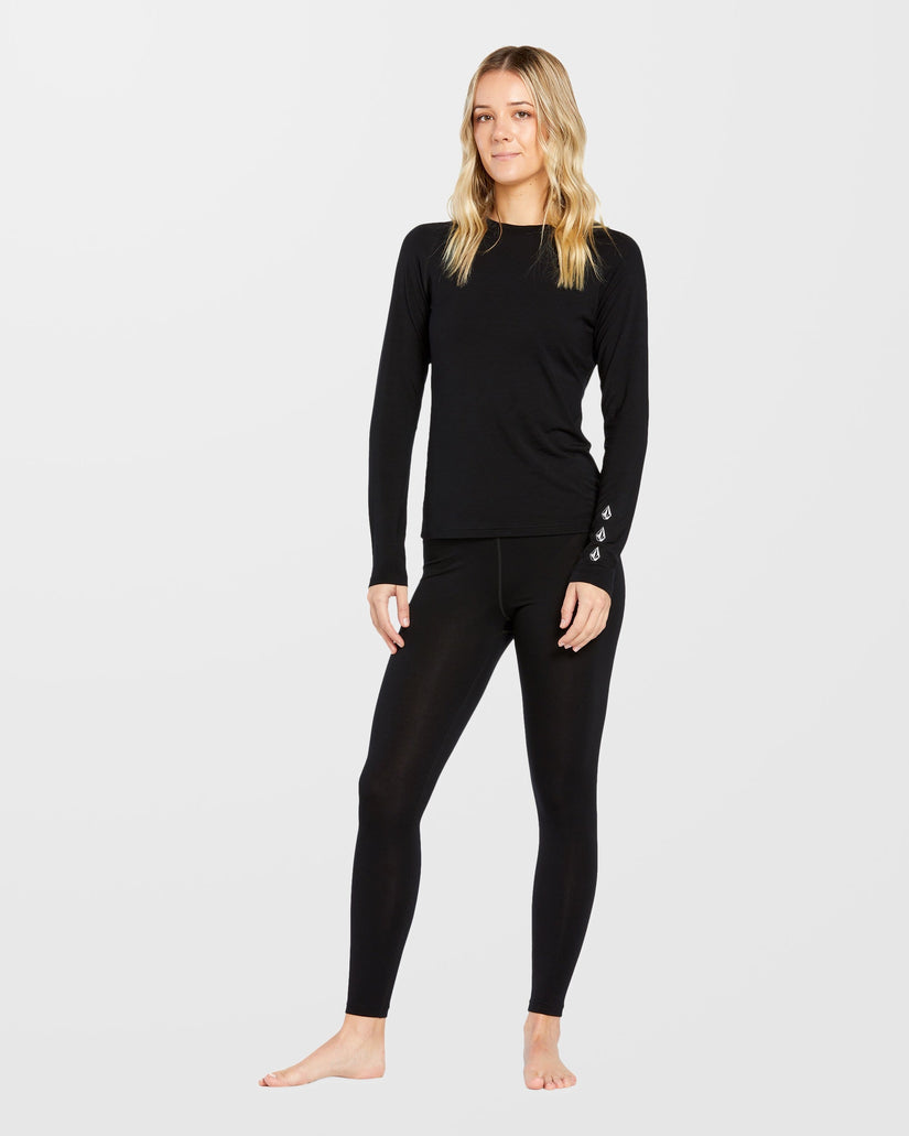Camiseta primera capa W Merino Blend - Black