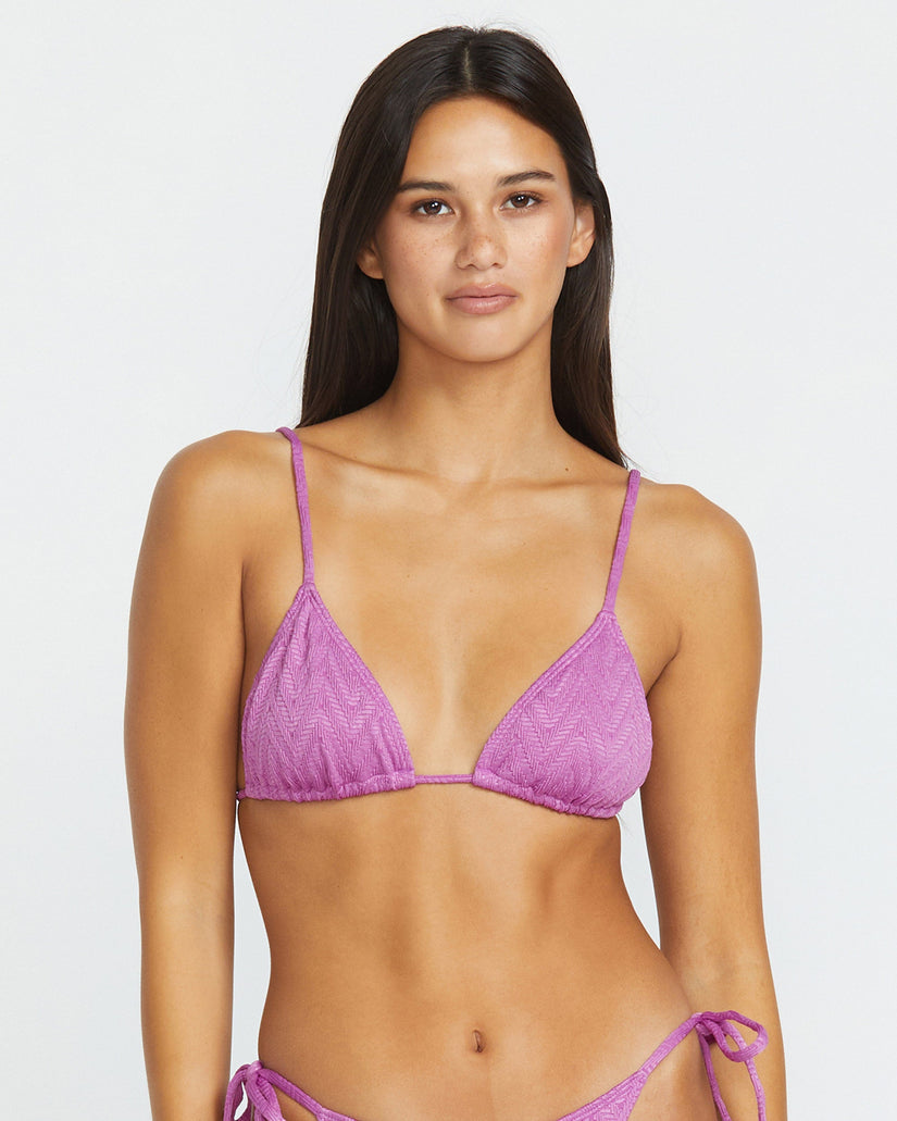 Top de bikini triángulo V Baby Slide - IRIS PURPLE