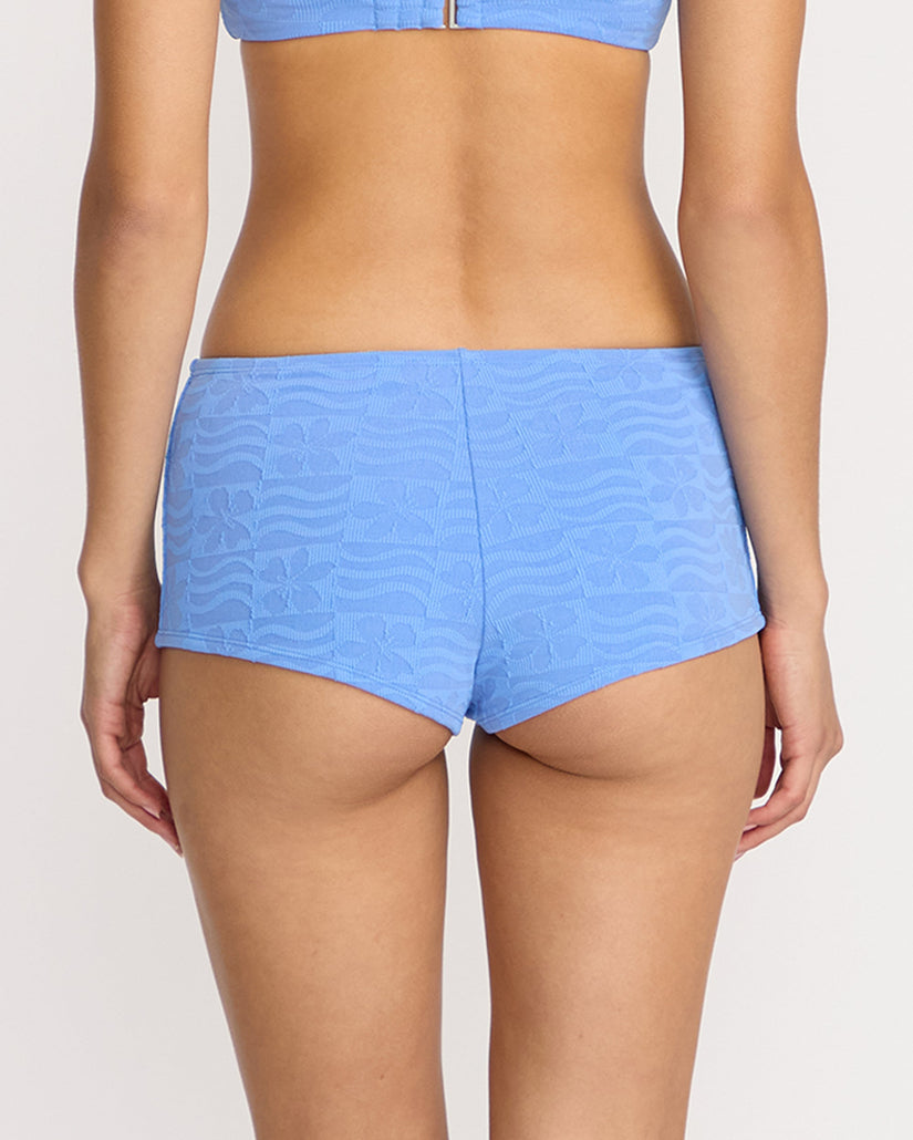 Coco Surf Short Bikini Bottom - Light Blue Acid