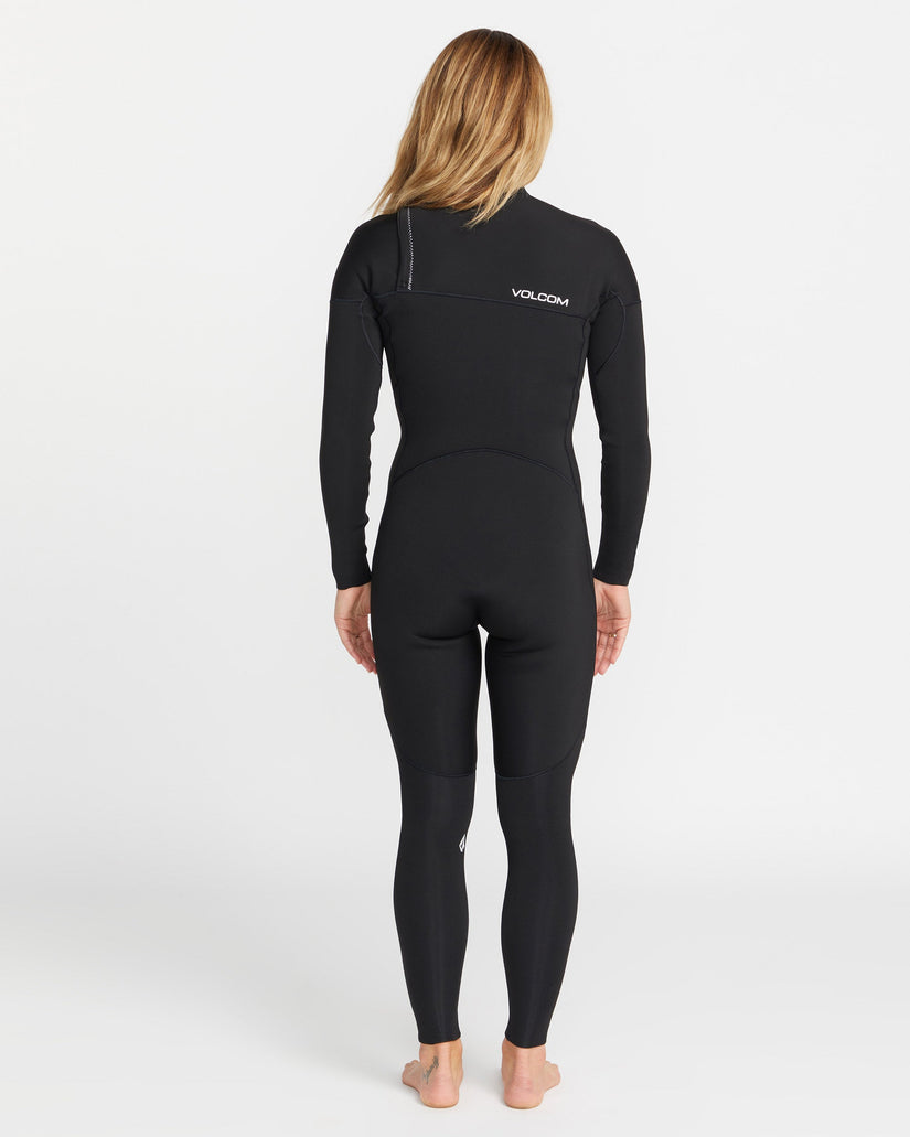 Traje de neopreno con cremallera en el pecho 3/2Mm - BLACK