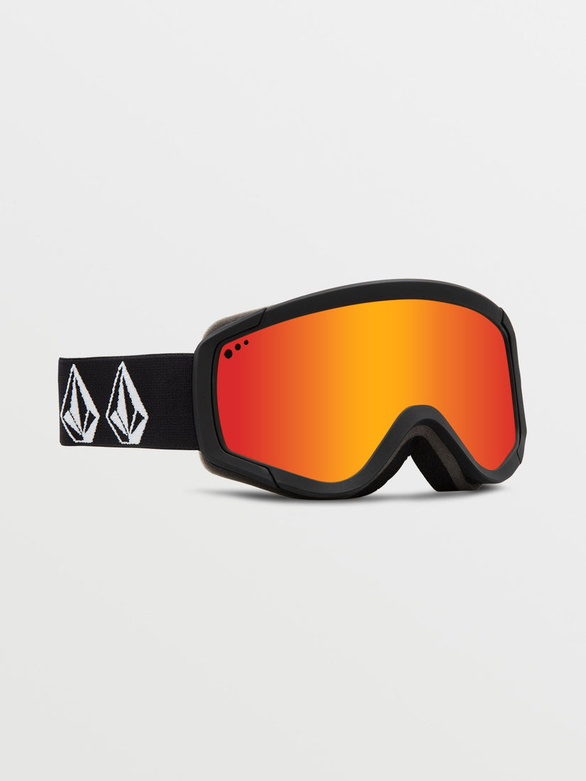 Attunga Youth Matte Black Stone Goggle (+ Bonus Lens - Yellow) - RED CHROME (VG0923502_RDCH) [F]