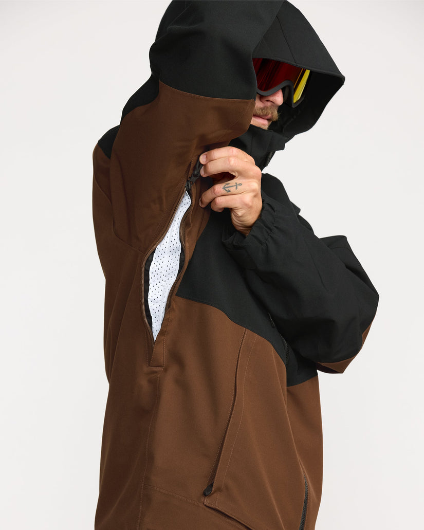 Chaqueta con cremallera Brighton - Brown