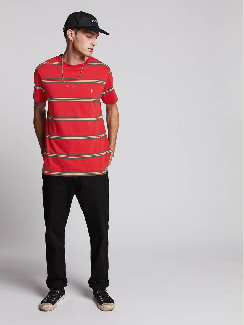 Beauville Crew T-shirt  - Burgundy