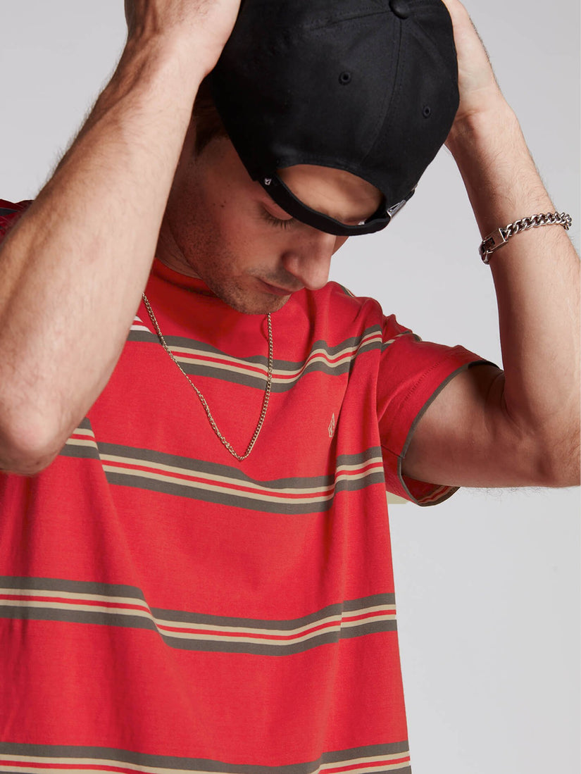 Beauville Crew T-shirt  - Burgundy
