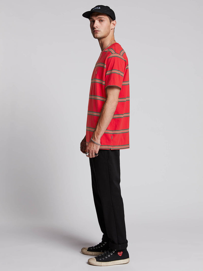 Beauville Crew T-shirt  - Burgundy