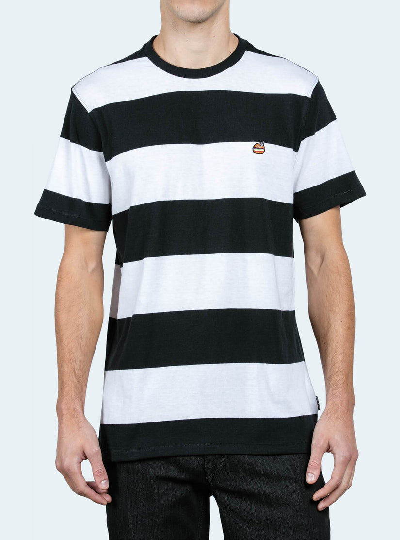 Burger X Volcom Crew Tee - White
