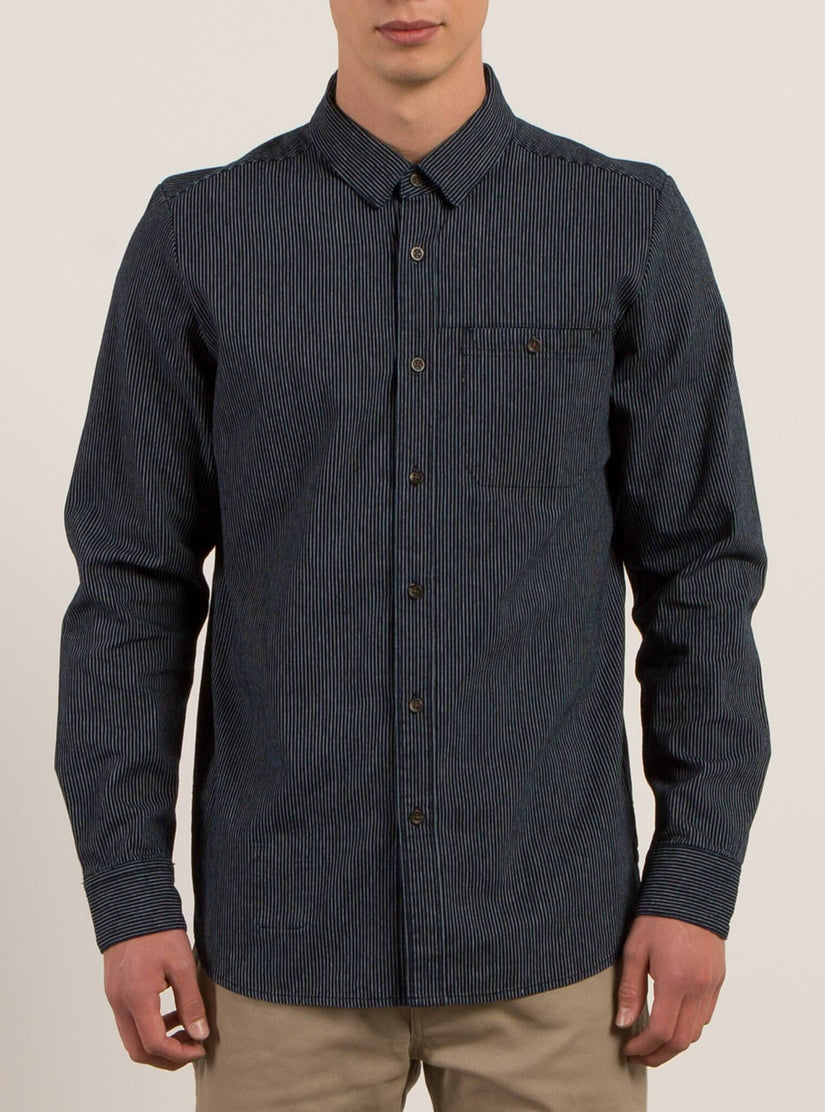 Crowley Long Sleeve Shirt - Indigo