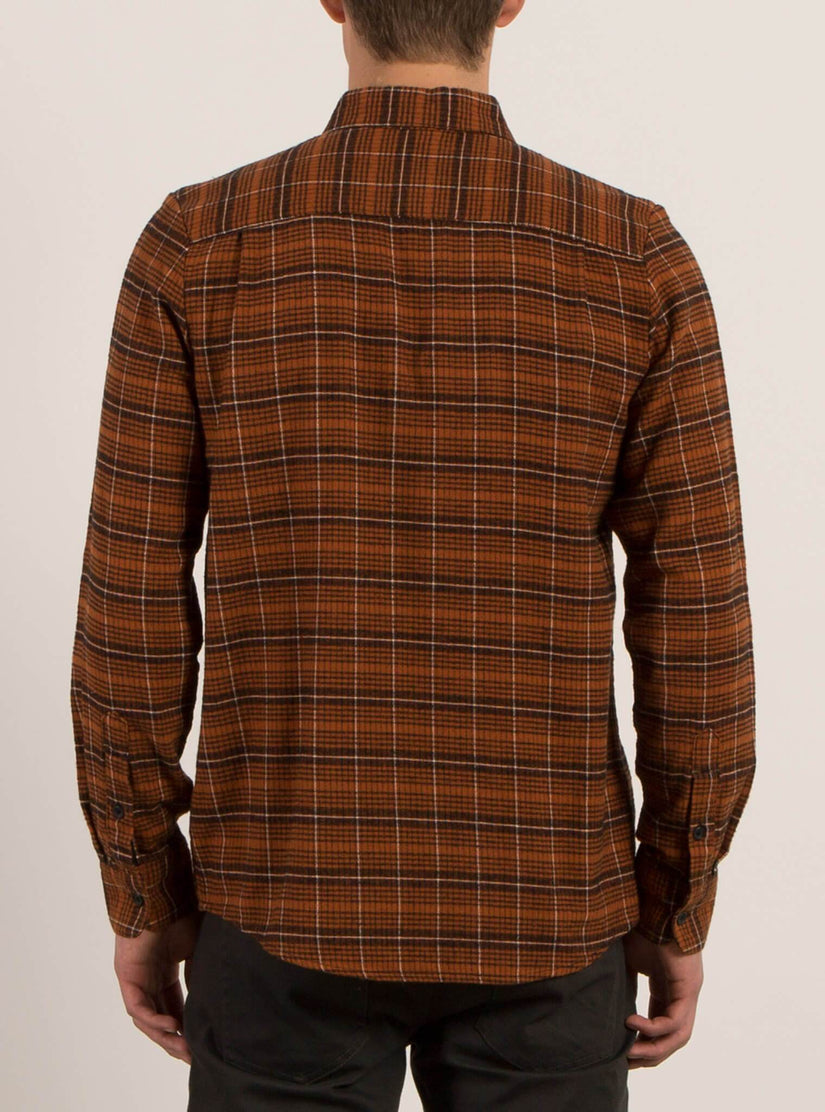Brodus Long Sleeve Flannel - Copper